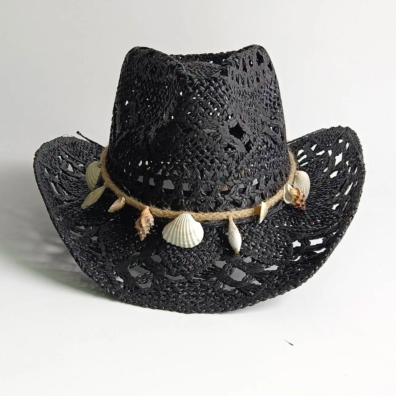 Cappello Di Paglia Con Conchiglie