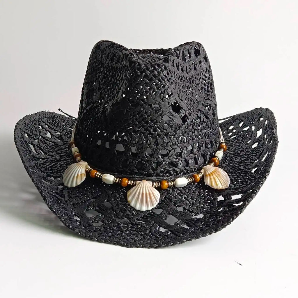 Cappello Di Paglia Con Conchiglie