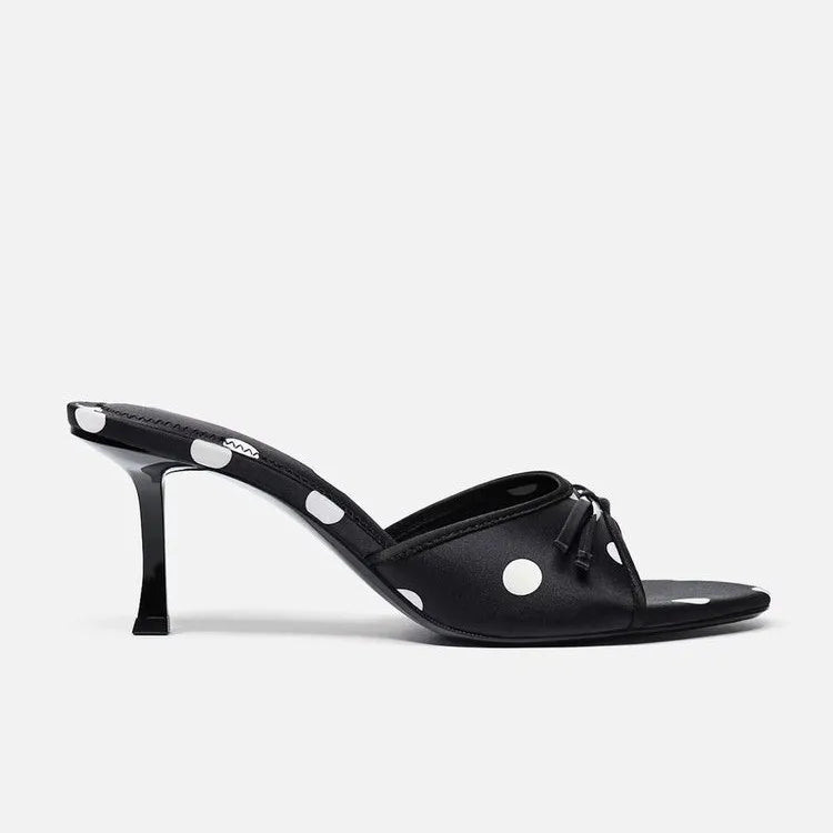 Sexy Pointed Toe Mule High Heels Women Slipper Fashion Mixed Color Slip On Slides Summer Party Stripper Sandal Shoes