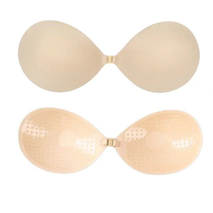 Women Sexy Invisible Strapless Adhesive Stick Bra Strapless Push Up Bras Backless Lingerie Seamless Silicone Bralette Underwear