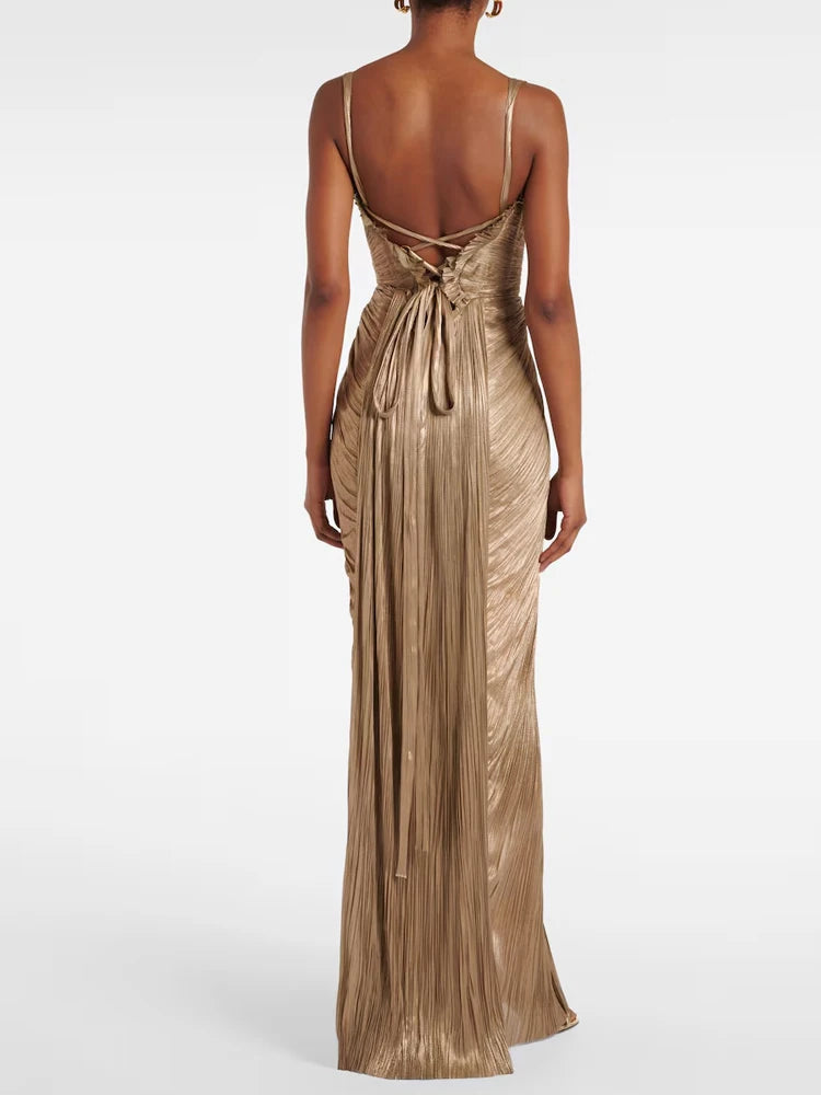 Vestito Long Gold
