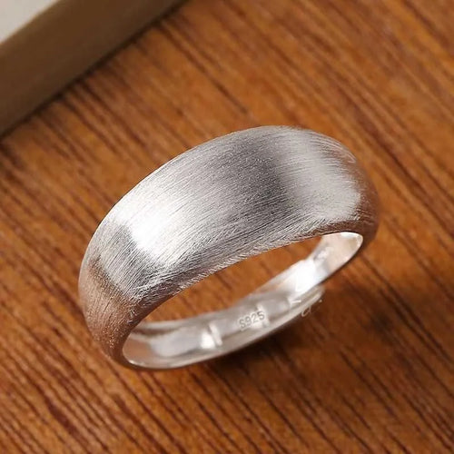 925 Sterling Silver Rings For Women Men Fine Jewelry Finger Adjustable Open Oval Shinning Ring For Party Birthday Gift