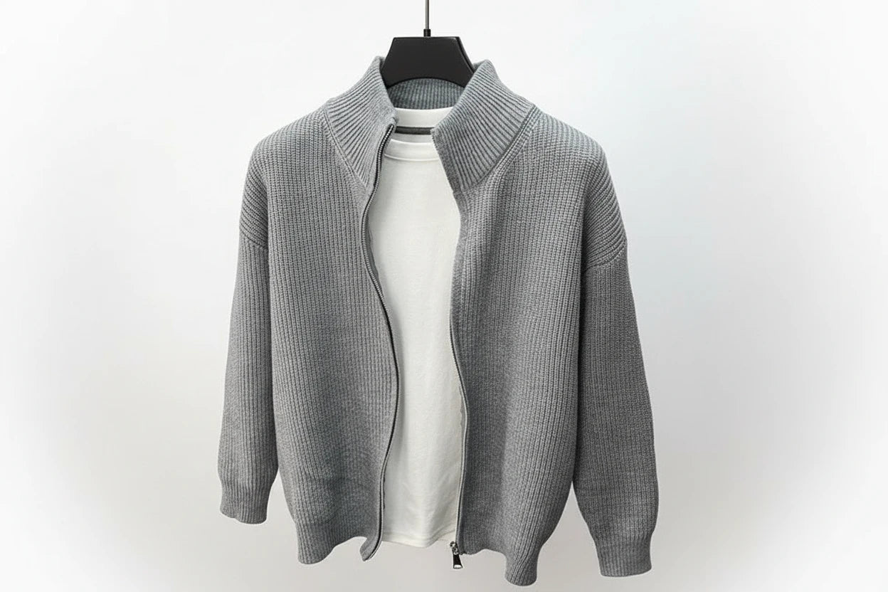 Cardigan Con Zip Popular