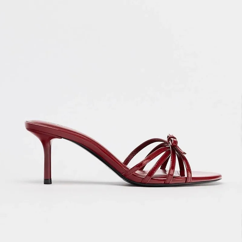 Women High Heels Slippers Elegant Heeled Sandals Woman Shoes Summer Stilettos Pumps 2025 Brand New Dress Chaussures Femme