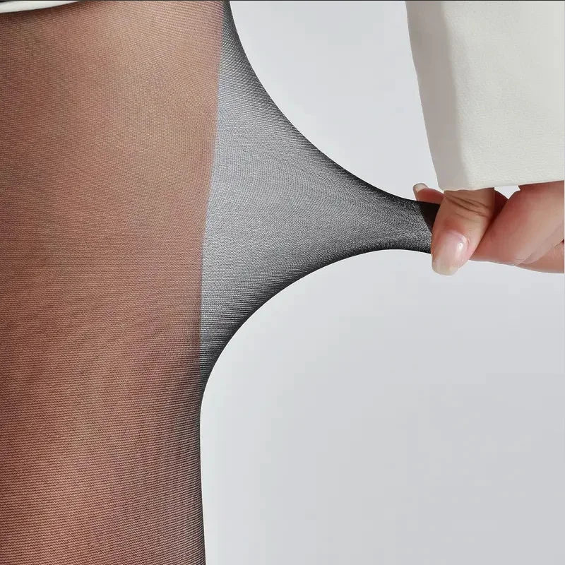 Collant Nero Con Riga