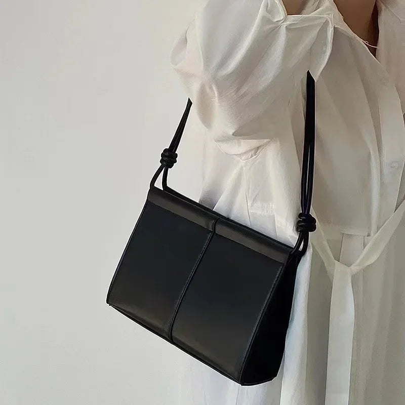 2025 Niche Design New Women's Bags Height Texture Ins Korean Style Cold Style Underarm Bag Women Square Sling Bag Shoulder Bag