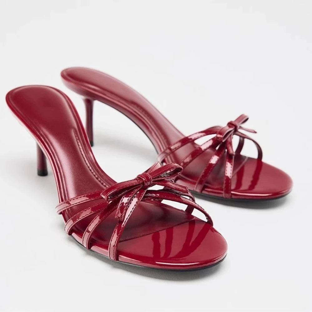 Women High Heels Slippers Elegant Heeled Sandals Woman Shoes Summer Stilettos Pumps 2025 Brand New Dress Chaussures Femme