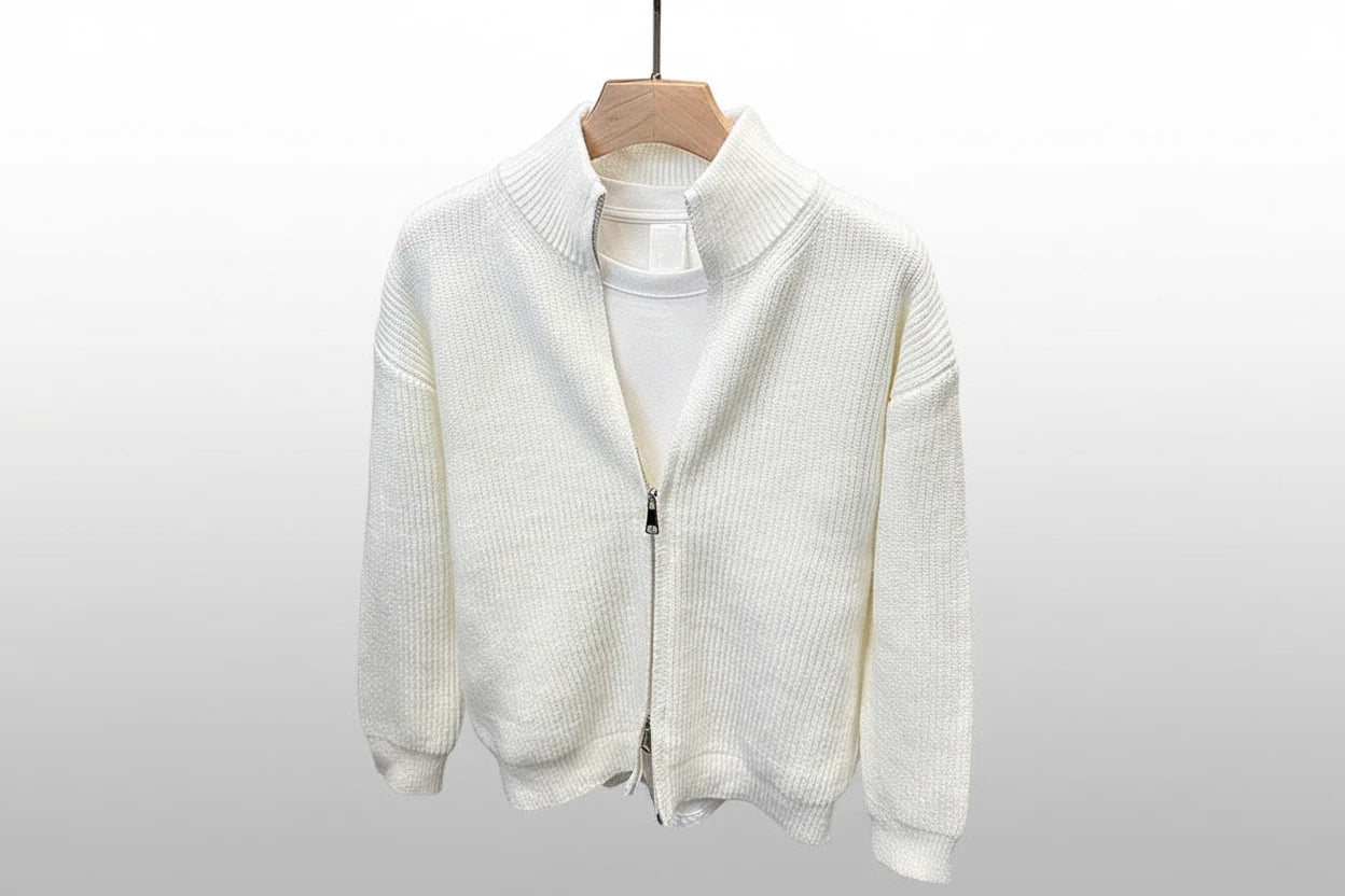 Cardigan Con Zip Popular