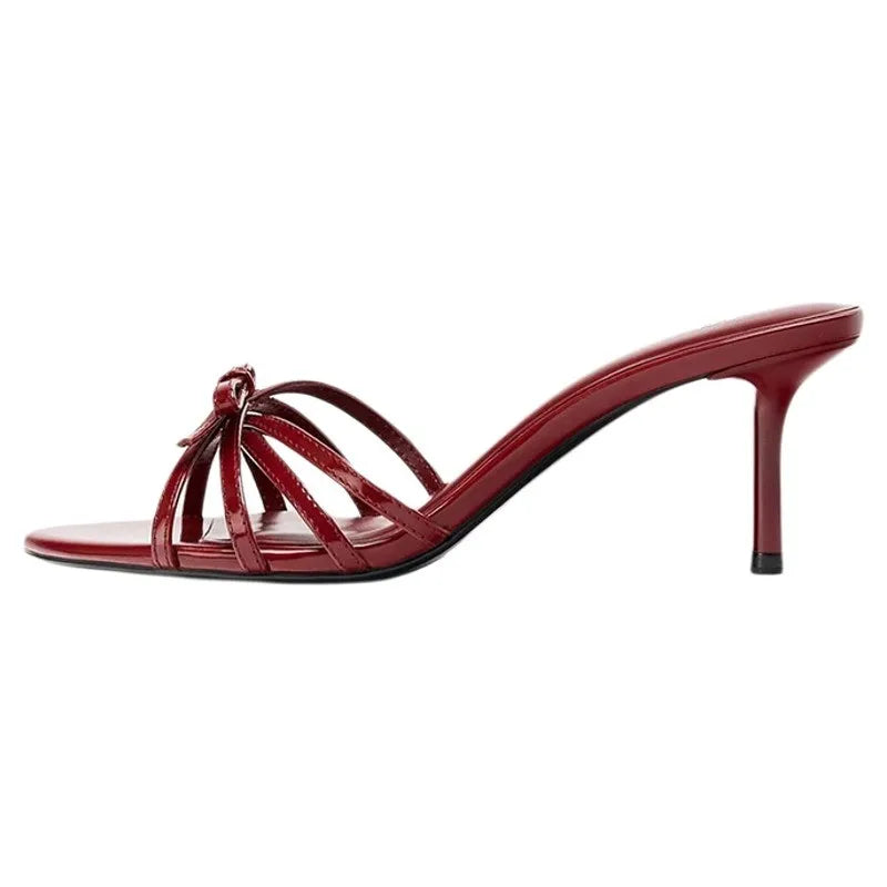 Women High Heels Slippers Elegant Heeled Sandals Woman Shoes Summer Stilettos Pumps 2025 Brand New Dress Chaussures Femme